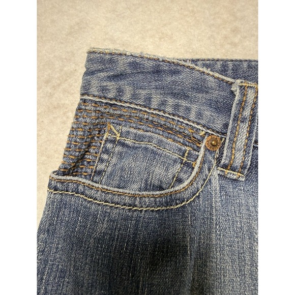 Liz Claiborne Bootcut Jeans Women's Size 8 Blue Stretch Denim Mid Rise Embroider - Picture 3 of 5